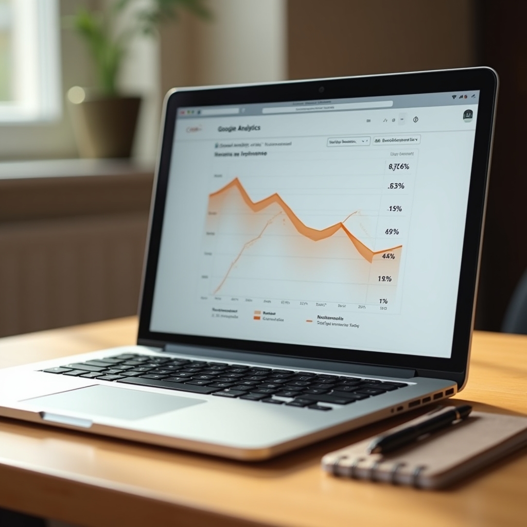 Wykres wskaźnika odrzuceń w Google Analytics pokazujący wpływ szybkości